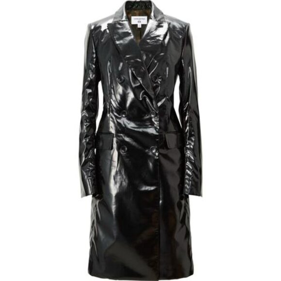 Carine Roitfeld Uniqlo Patent Leather Coat - Picture 1 of 11